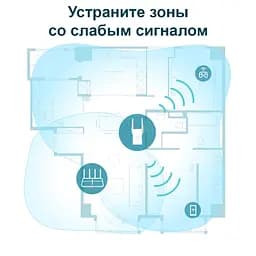TP-Link Повторювач Wi-Fi сигналу RE605X AX1800 1хGE ext. ant x2 OneMesh - мініатюра 7
