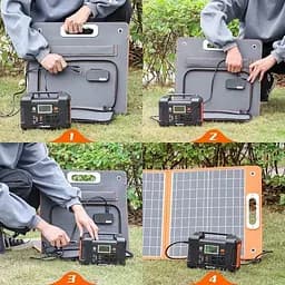 Портативна сонячна панель Flashfish TSP60 60W/18V [157523] - мініатюра 8