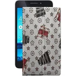 Чехол StatusCASE из экокожи для планшета Asus MeMo Pad 7 ME375Cl Луи-Витон-белый