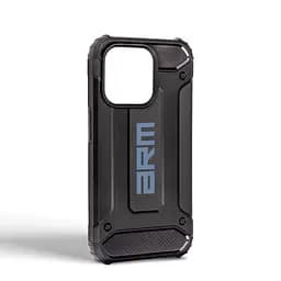 Чехол для Apple iPhone 15 Pro, Panzer, черный, противоударный, бронированный, милитари, панель-накладка, защита всего корпуса, защита дисплея и камеры, термополиуретан (TPU) + поликарбонат (PC), ArmorStandart (ARM73740) - мініатюра 2