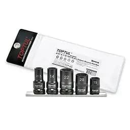 Набор головок для тормозных суппортов 5 шт. Toptul hoz0014694