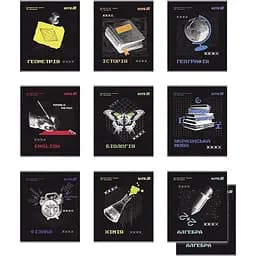 Набор тетрадей Kite Techno предметный 48 листов в клетку 10 шт. (K25-240-1-9)