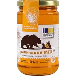 Мед Правильний мед Соняшниковий, 400 г (894385)