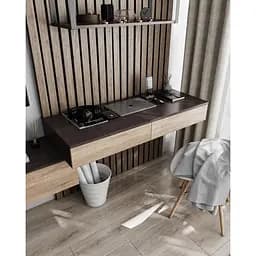 Стіл підвісний письмовий Moreli Т-222 1200x160x500 мм Венге магія/Дуб сонома (mo-t222-venge-sonoma)