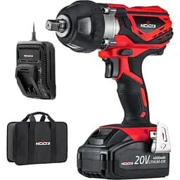 Комплект беспроводных ударных ключей NoCry 20 В - 300 футов-фунт (400 Нм) крутящий момент, 1/2-дюймовая зажимная наковальня, 2700