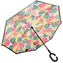 Жіноча парасолька-палиця механічна Art Rain 108 см біла - мініатюра 3