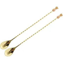 Набор ложек коктейльных Lefard 27 см 2 шт. золотистый (815-022)