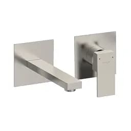 Змішувач для умивальника настінний Volle Pardo cepillado níquel 1548.010302 Никель