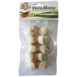 Ласощі для собак кістка вузлова з м'ясом курки 6 см Croci KingBone Chicken 5 шт/уп