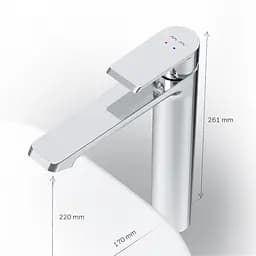 Високий змішувач для умивальника AM.PM Flash хром F9H92000 - мініатюра 7
