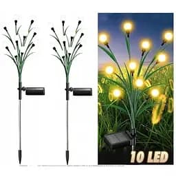 Світильник Sun Lamp Firefly Skylight із зеленим листям садовий декоративний 2 шт