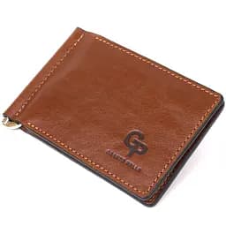 Кожаный мужской зажим для денег GRANDE PELLE 12х8х0.7 см acs0018630