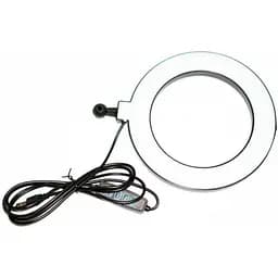 Кільцева світлодіодна лампа XPRO HA-12 з подвійною підтримкою мікрофона для фото і відео чорна (42966-HA-12_357)