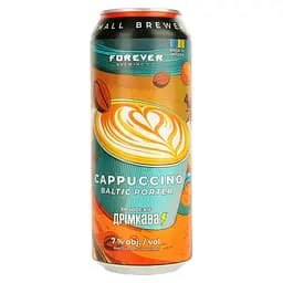 Пиво Forever Cappuccino темное нефильтрованное 7% 0.5 з/б