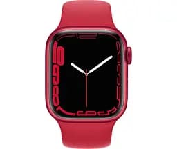 Смарт-годинник Apple Watch Series 7 GPS 41mm Red Aluminum Case with Red Sport Band [MKN23] [60278] - мініатюра 2