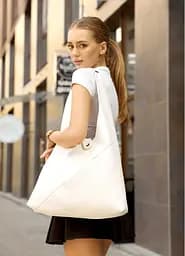 Женская сумка Sambag HOBO M белый 35 х 40 х 8 см (53200008)