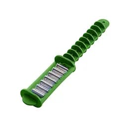 Ніж для фігурного нарізування овочів, картоплі, сиру фігурний ніж 20 см Зелений 84594