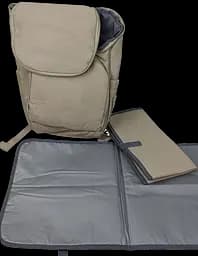 Рюкзак для мам з пелюшковими килимками Live in Style 16 л 40.5x24x19 см поліестер бежевий - мініатюра 3