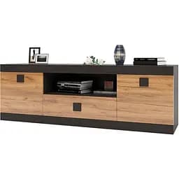 Тумба Еверест ТВ 1500 Соната 150х38х50 венге темний + дуб крафт золотий (EVR-2263)