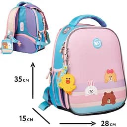 Рюкзак Yes H-100 Collection Line Friends з пеналом та сумкою (559801) - мініатюра 12