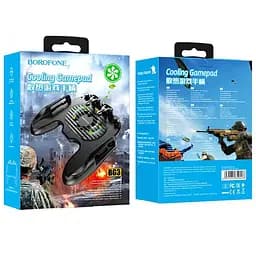 Геймпад джойстик Borofone BG3 Warrior cooling Чорний - мініатюра 5