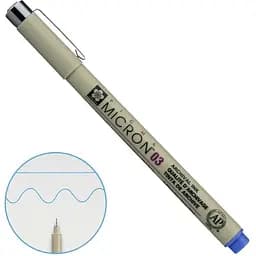 Линер Pigma Micron (0.3) 0.35 мм Синий Sakura