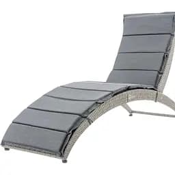 Садовый шезлонг Di Volio Ciampino серо-графитовый