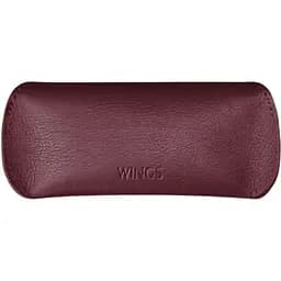 Кожаный чехол для очков BlankNote с клапаном на магните Wings Бордовый