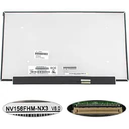 Матриця 15.6 NV156FHM-NX3 1920х1080, 40pineDP, IPS, 144HZ, 300cd/m2, 1200:1 кольоропередача 72%, LED, SLIM без планок та вушок, матова, роз'єм праворуч знизу для ноутбука