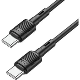 Кабель Hoco X83 Type-C to Type-C Victory 60W charging data cable Чорний
