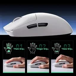 Ігрова бездротова мишка Mchose A7 Pro / Сенсор PixArt PAW3395 / 26 000 DPI / Три режими підключення / Pink - мініатюра 3