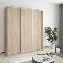 Шкаф-купе трехдверный MebelStar Комбо AL 3ДСП 180x45x240 см Дуб сонома (MBS-1661)