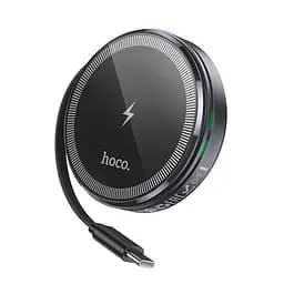 БЗУ Hoco CQ18 Flash 2in1 Magnetic + iWatch (with retractable cable Type-C) Metal gray