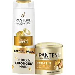 Набор по уходу за волосами Pantene Интенсивное восстановление шампунь 400 мл + маска с кератином 300 мл 