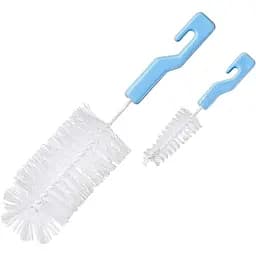 Набор щеток для мытья бутылочек и сосок Курносики голубой 2 шт. (7096 гол)