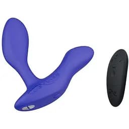 Смарт-вібромасажер простати We-Vibe Vector+ Royal Blue пульт ДК регульований кут нахилу