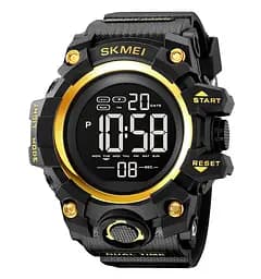 Годинники чоловічі спортивні Skmei 2140 hamlet (Чорний з золотистим)