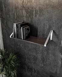 Полиця для книг і декору Moreli XT-28 Wt у стилі лофт 800x210x290 мм Білий/Венге магія (mo-xt28-white-venge)