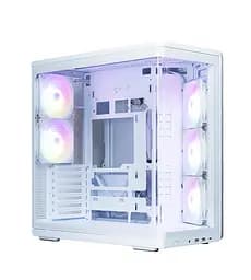 Zalman Корпус P60 без БР, 2xUSB3.0, 1x Type C, 3x120мм ARGB Reverse, 2x120мм ARGB, VGA 435мм, LCS ready, Curved Tempered Glass, Dual Chamber, ATX, білий