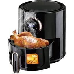 Повітряна фритюрниця RAF R-5271 B/W 5.5 л без олії економія до 90% (42685-R 5271_1789)