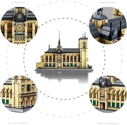 Конструктор Архітектура Wange 3D   Собор Паризької Богоматері Notre Dame de Paris 5210 для дітей та дорослих 3Д 1382 деталі - мініатюра 5