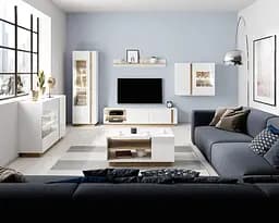 Полиця Perfect Home Арко / Arco 138 Білий глянець/дуб грандсон (PFH-091039) - мініатюра 4