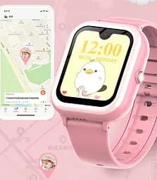Дитячий розумний годинник-телефон Lemfo M39 з GPS трекером, 4G, відеозв'язком, камерою та прослуховуванням Чорний - мініатюра 11