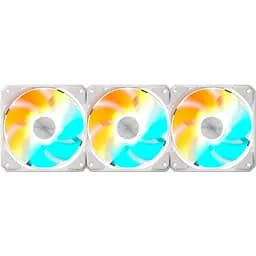 Комплект вентиляторів Gigabyte EZ CHAIN RVS FAN 120 3-Pack White (GP-GBT EZRVSFAN1203 ICE) - мініатюра 3
