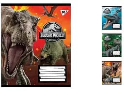 Тетради ученические 48 листов линия. YES Jurassic World. Genetic failure, тетрадь для записей 10 шт. в упаковке