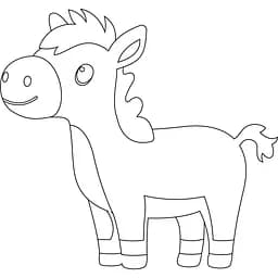 Роспись по холсту "Лошадь" Art Craft 15107-AC 25х30 см