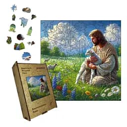 Дерев'яний фігурний пазл Благословенне Поле, А2, Картонна коробка 300+ елементів