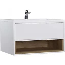 Тумба Мойдодир Bravo 80-A з умивальником Cosmopolitan 80 Білий