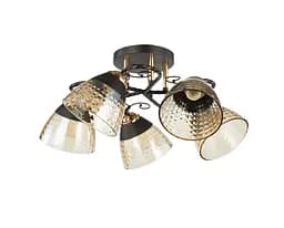 Люстра декоративная Valeso V 6217-5 BK+FG