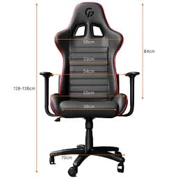 Крісло геймерське GamePro Rush Black-Red (GC-575-Black-Red) - мініатюра 14